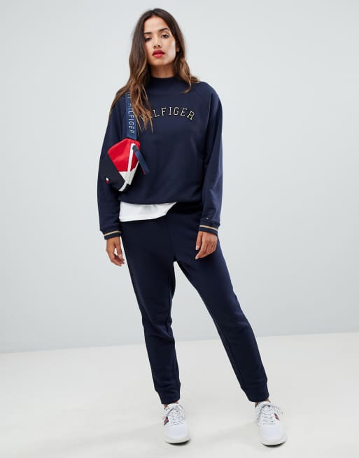 Tommy hilfiger high store neck logo sweatshirt