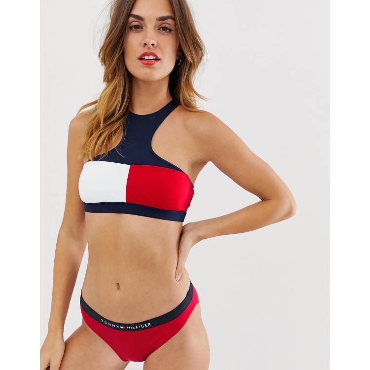 Tommy Hilfiger Bandeau Bikini Top - Navy, Compare