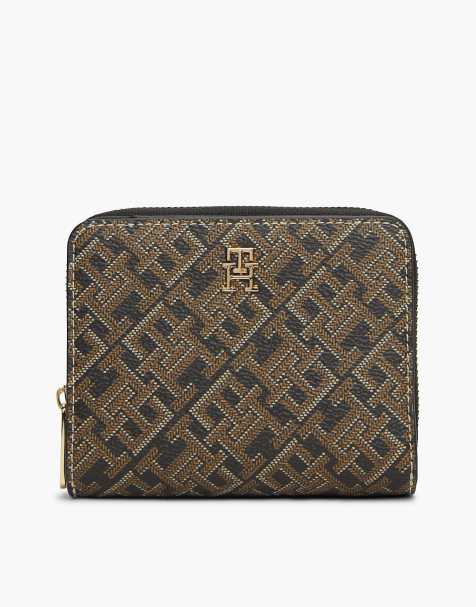 Tommy Hilfiger Hilfiger icon print zip-around wallet in multi - view 1