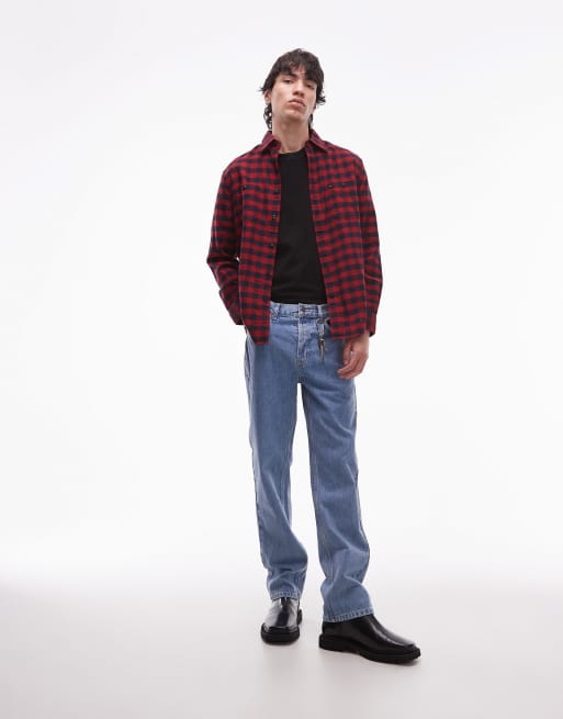 Tommy Hilfiger holiday check shirt in red ASOS