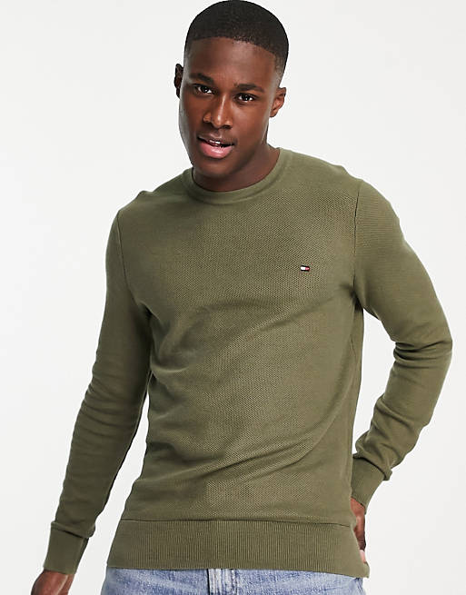 Tommy Hilfiger Honeycomb Crew Neck Sweater Homme