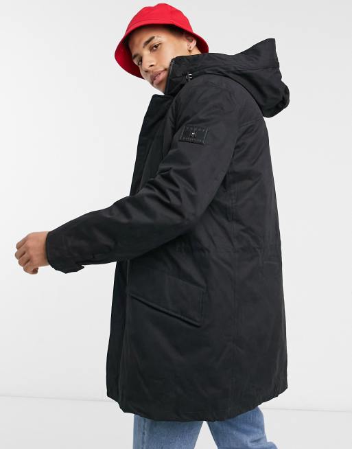 Tommy hilfiger hotsell black parka