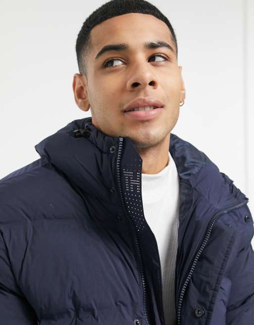 Tommy hilfiger stretch outlet hooded bomber jacket