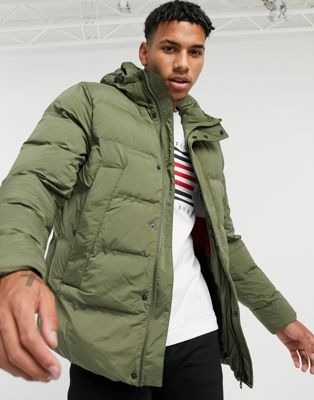Tommy Hilfiger hooded stretch puffer 