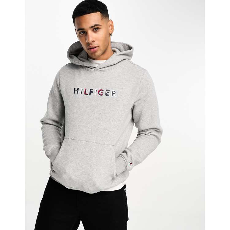 Tommy hilfiger discount grey hoodie mens