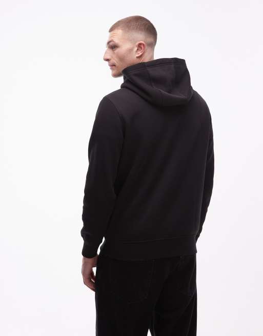 Tommy Hilfiger - Hoodie met groot gestapeld logo op de borst in zwart , 5 van 5