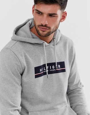 hilfiger hoodie grey