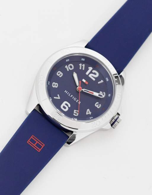 Tommy Hilfiger - Horloge met logo in marineblauw