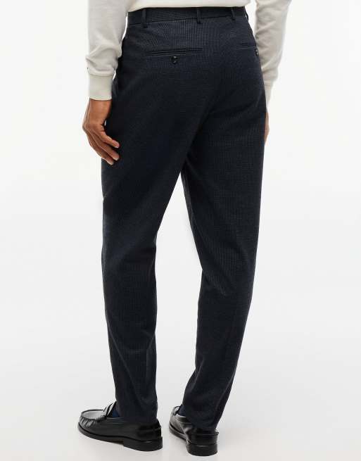 Tommy Hilfiger Hose mit New-York-Labelmuster in Marineblau, schmal zulaufend, 4 von 6