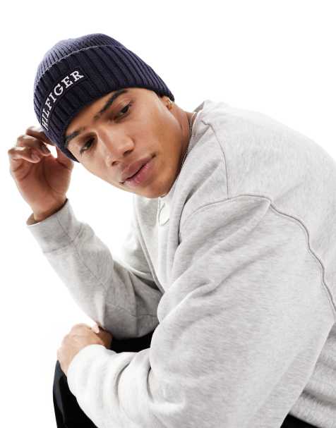 Tommy Hilfiger - Hue med logo i space-blå - view 1