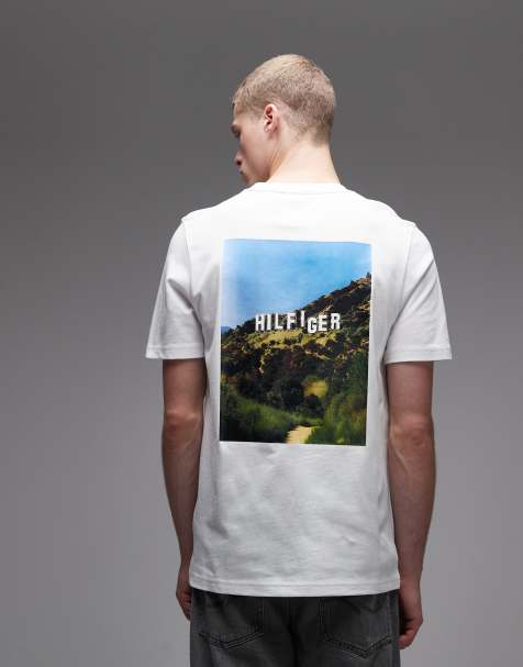 Tommy Hilfiger - Hvid T-shirt med fotoprint - view 1