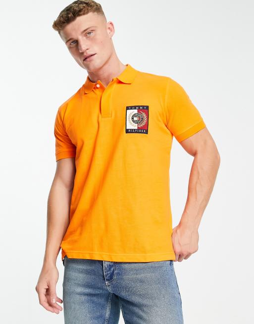 Tommy hilfiger polo discount orange