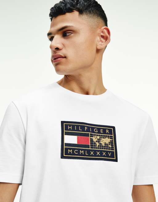 Tommy Hilfiger icon badge t shirt in white