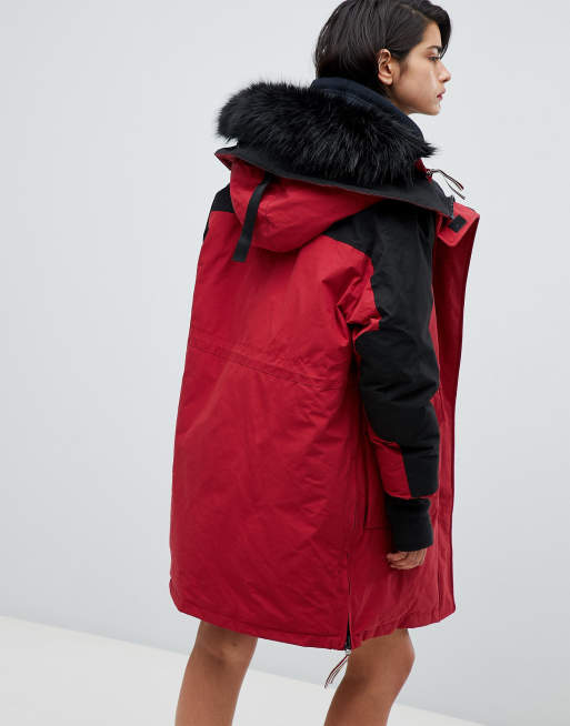 Tommy Hilfiger icon color block parka