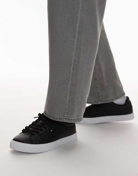 Tommy Hilfiger – Icon – Court-Sneaker aus Leder in Schwarz - view 1