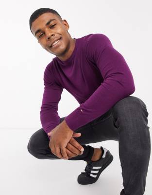 tommy hilfiger purple jumper