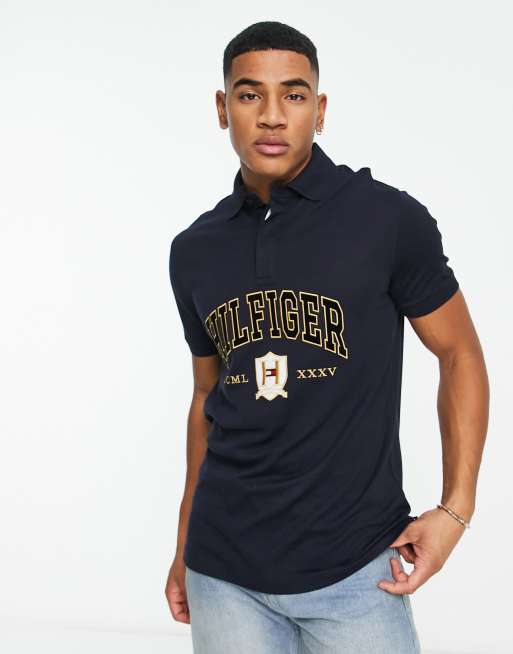 Polo tommy hilfiger discount negro