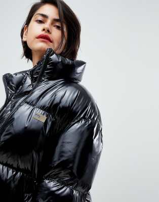 tommy hilfiger icon high shine padded jacket