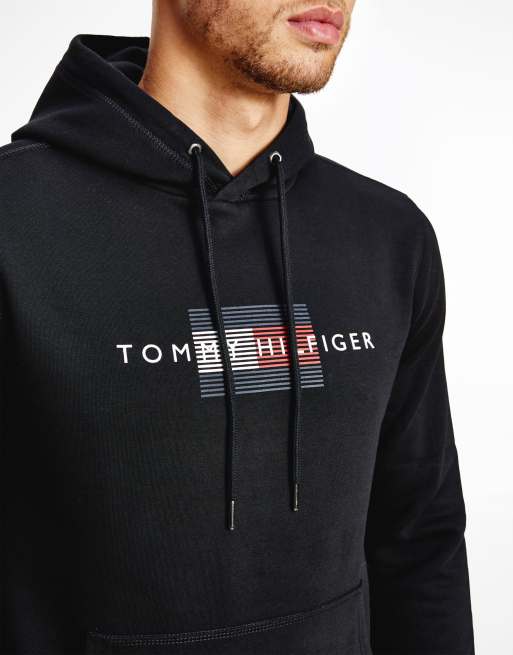 Tommy hilfiger basic icon sales logo hoodie in black