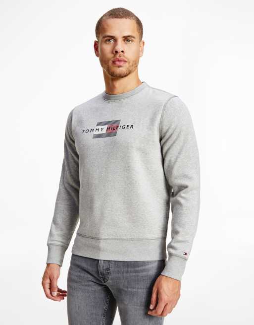 Tommy hilfiger icon sweatshirt on sale grey