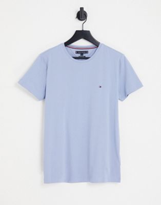 Tommy Hilfiger icon logo slim fit t-shirt in light blue - ASOS Price Checker