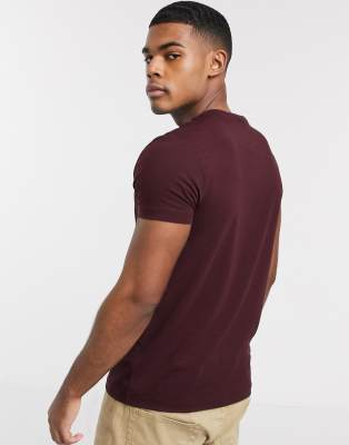 burgundy tommy hilfiger shirt