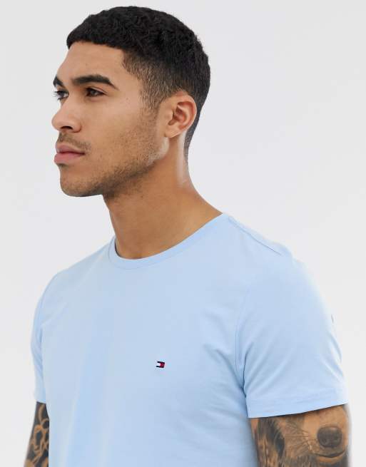 Tommy Hilfiger classic logo t-shirt in light blue