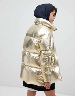 gold tommy hilfiger jacket 