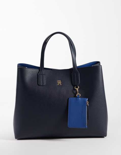 Tommy Hilfiger icon satchel with card holder in navy - view 1