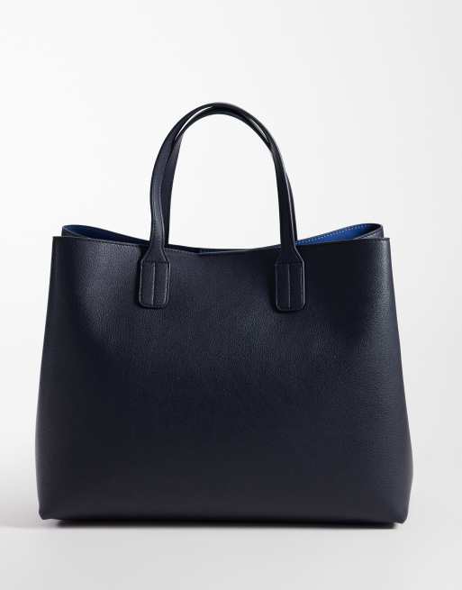 Tommy Hilfiger Icon satchel with card holder in navy, 4 of 4