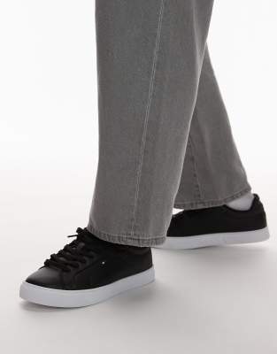 Tommy Hilfiger – Icon – Svarta lädersneakers - view 1