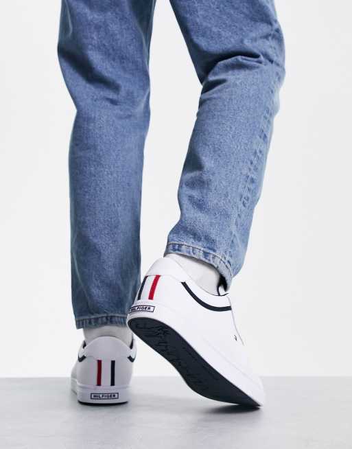 Tommy Hilfiger – Iconic – Białe skórzane buty sportowe, 4 z 4