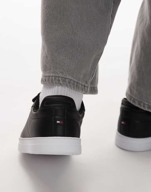 Tommy Hilfiger - Iconic - Leren sneakers in zwart, 3 van 5