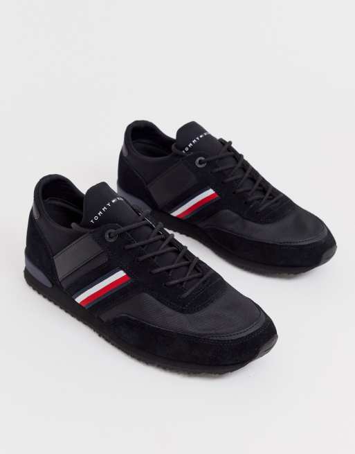 Tommy hilfiger iconic store leather trainers black