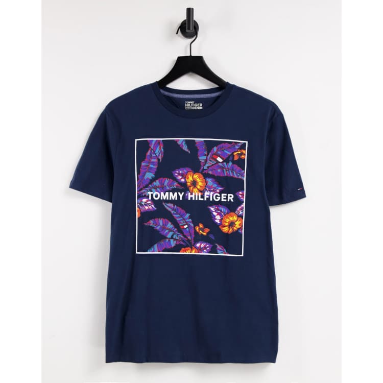 Tommy hilfiger black iris best sale t shirt