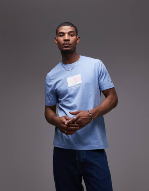 Tommy Hilfiger - Ithaca - T-shirt avec logo drapeau - Bleu clair vif, 3 de 4