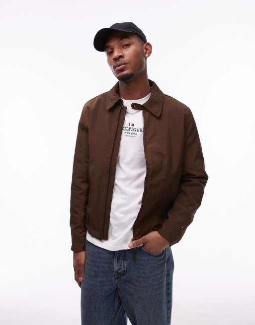 Tommy Hilfiger – Ivy – Wasserabweisende Jacke in Dunkelbraun