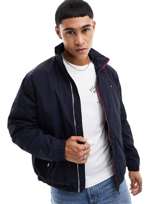 Tommy Hilfiger - Jack met ritssluiting in donkerblauw
