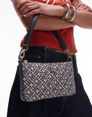 Tommy Hilfiger Jacquard Monogram Shoulder Bag