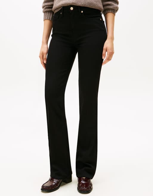 Tommy Hilfiger - Jean bootcut à taille mi-haute - Noir