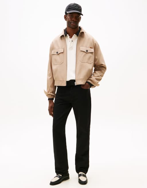 Tommy Hilfiger - Jean droit coupe classique - Noir délavé