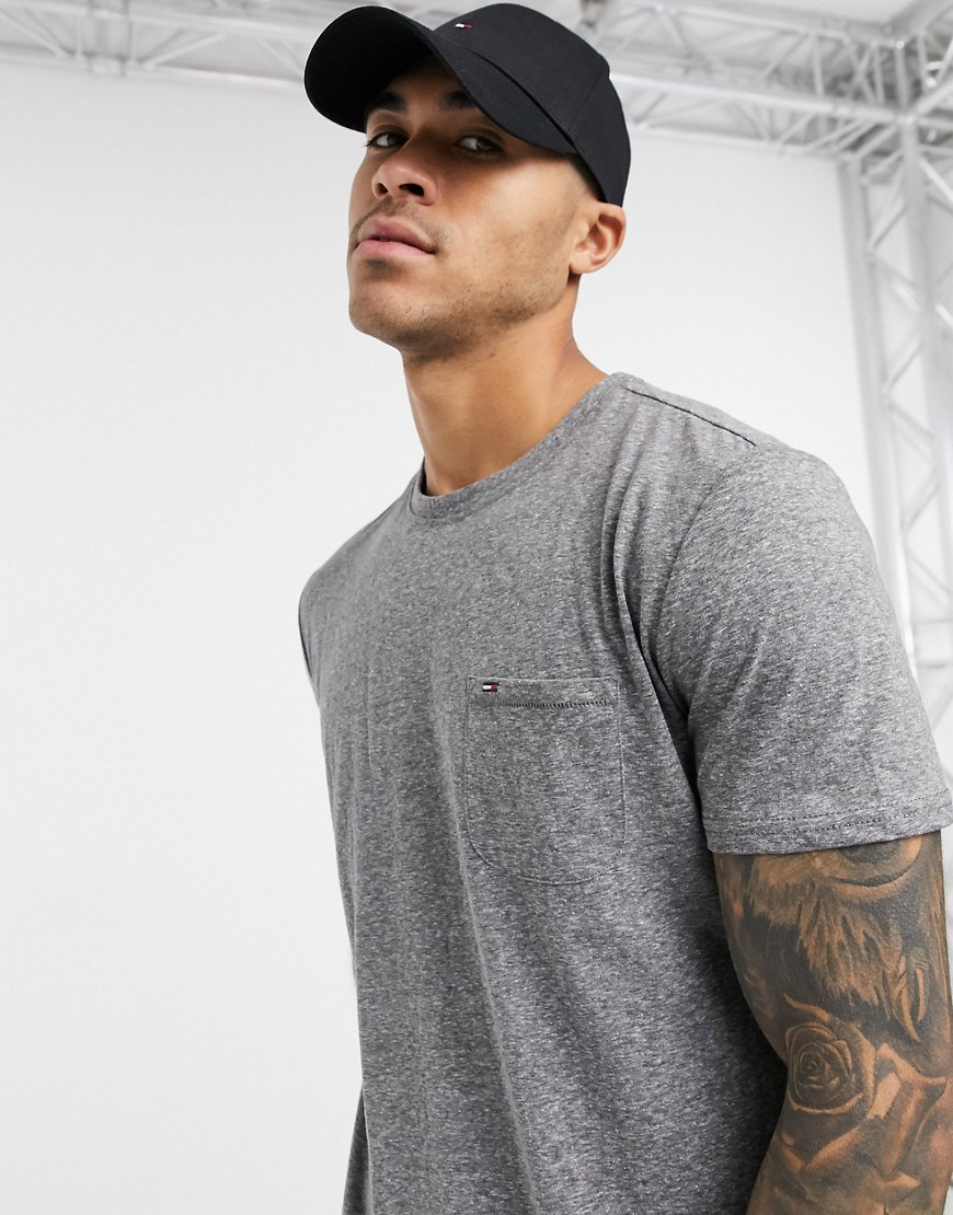 Tommy Hilfiger Jeans essential pocket t-shirt-Grey