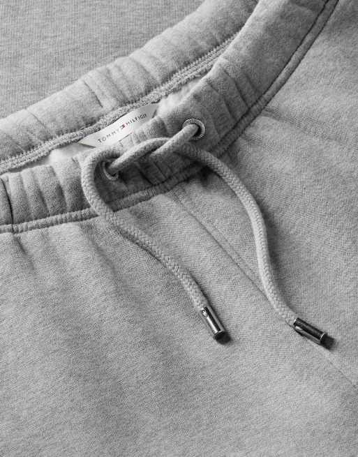 Tommy Hilfiger Jogger mit Flock-Logo im College-Stil und Bündchen in mittelgrau meliert, 6 von 6
