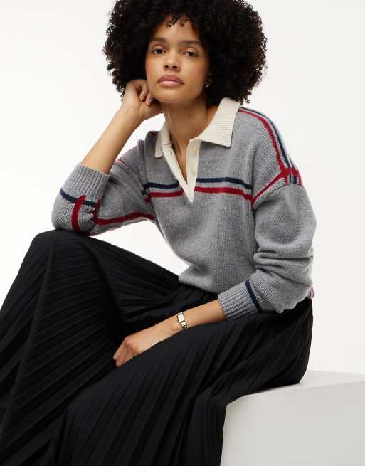 Tommy Hilfiger jupe midi plissée en sergé noire, 3 de 7