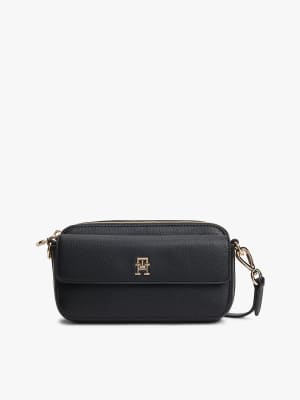 Kameratasche zum Umhängen in Schwarz mit Hilfiger-Markenlogo Schwarz One Size