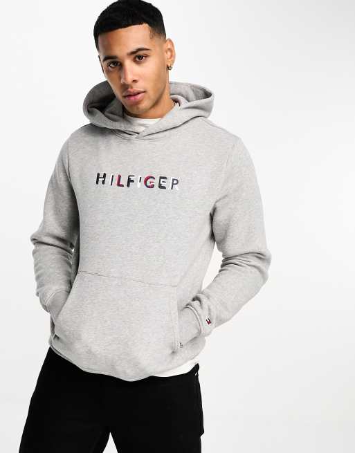 Tommy Hilfiger – Kapuzenpullover in Grau