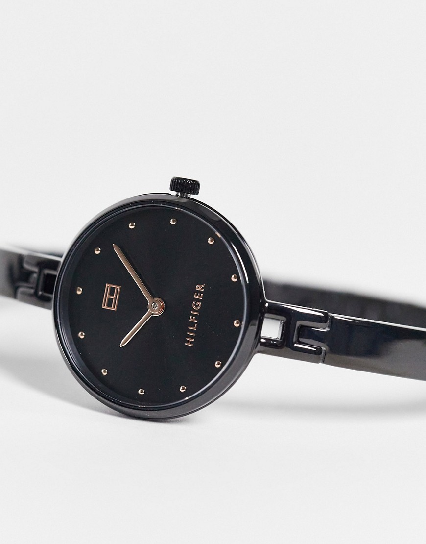 Tommy Hilfiger kit slim line strap watch-Black