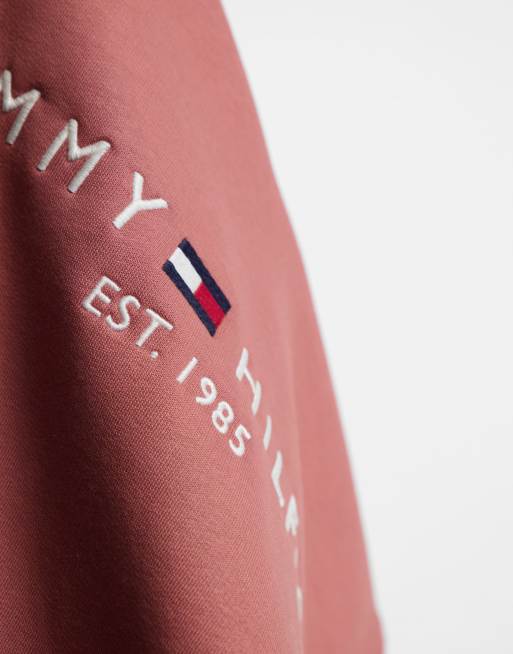 Tommy Hilfiger – Klassischer Kapuzenpullover in Orange mit Logo, 2 von 4