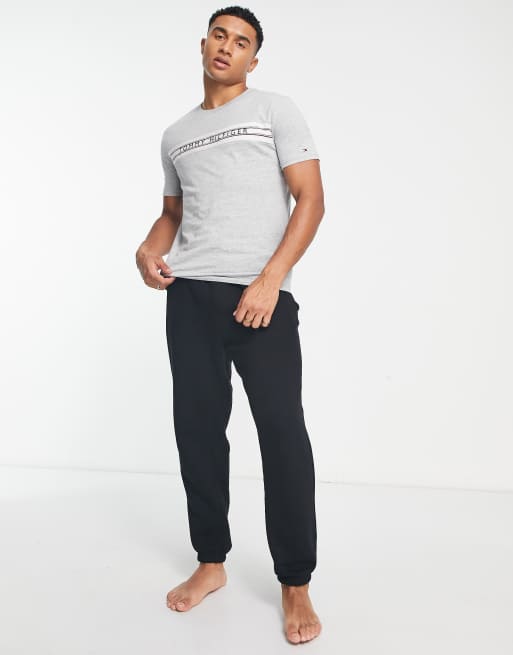 Tommy Hilfiger - Klassisk lounge-T-shirt i gråmeleret - Del af sæt, 4 af 4