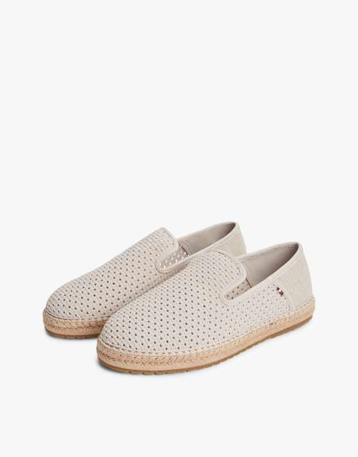 Tommy Hilfiger Knit flexible espadrilles in beige, 2 of 7